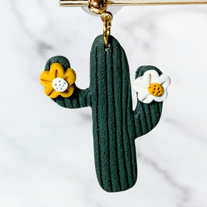 close up cactus earrings