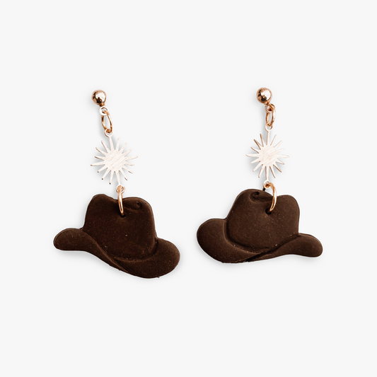 cowboy hat earrings