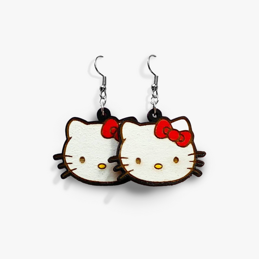 hello kitty inspired earrings