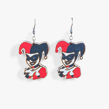 harley quinn earrings