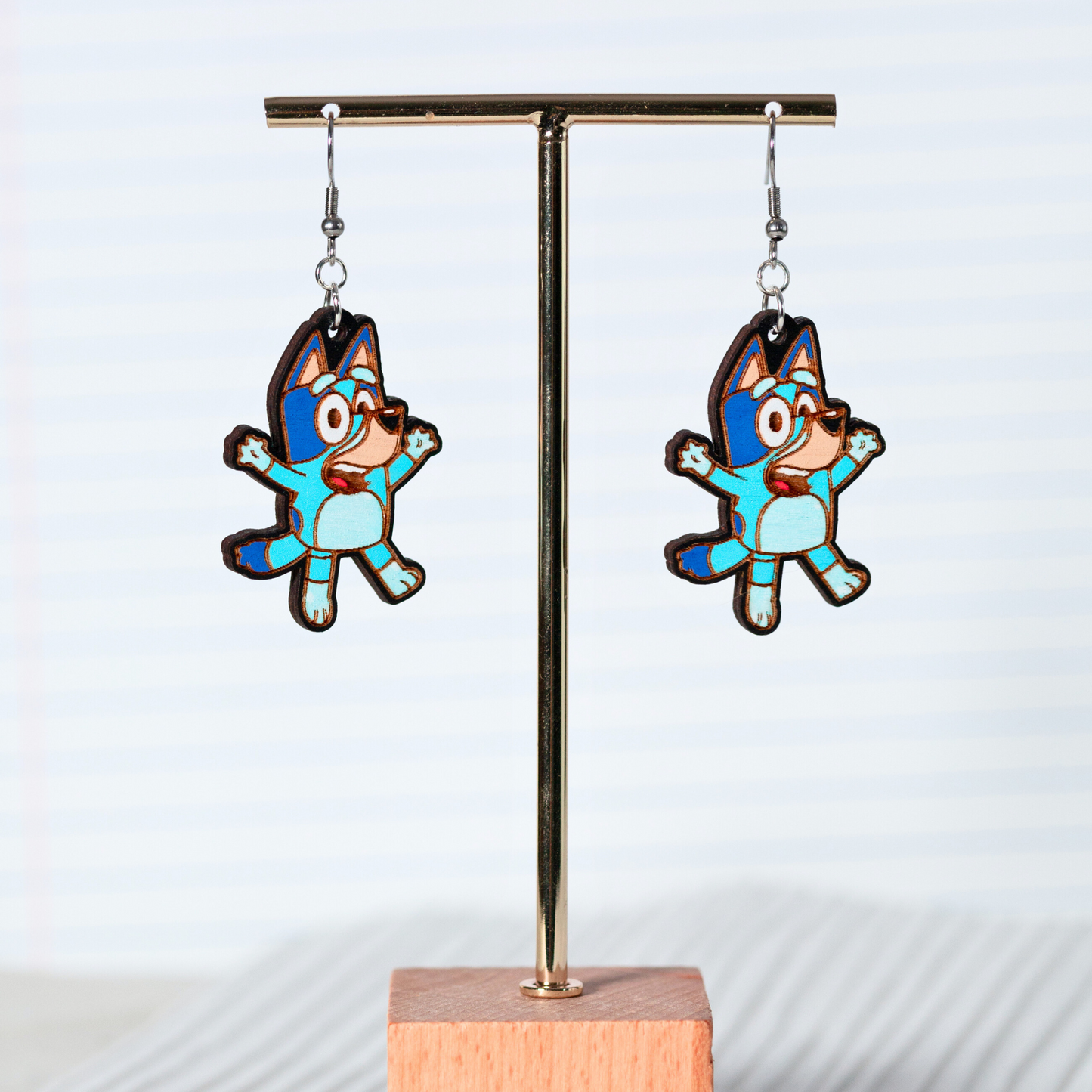 inspired by bluey earrings hanging
