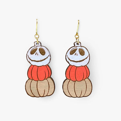 Jack's Stacked Pumpkins Earrings