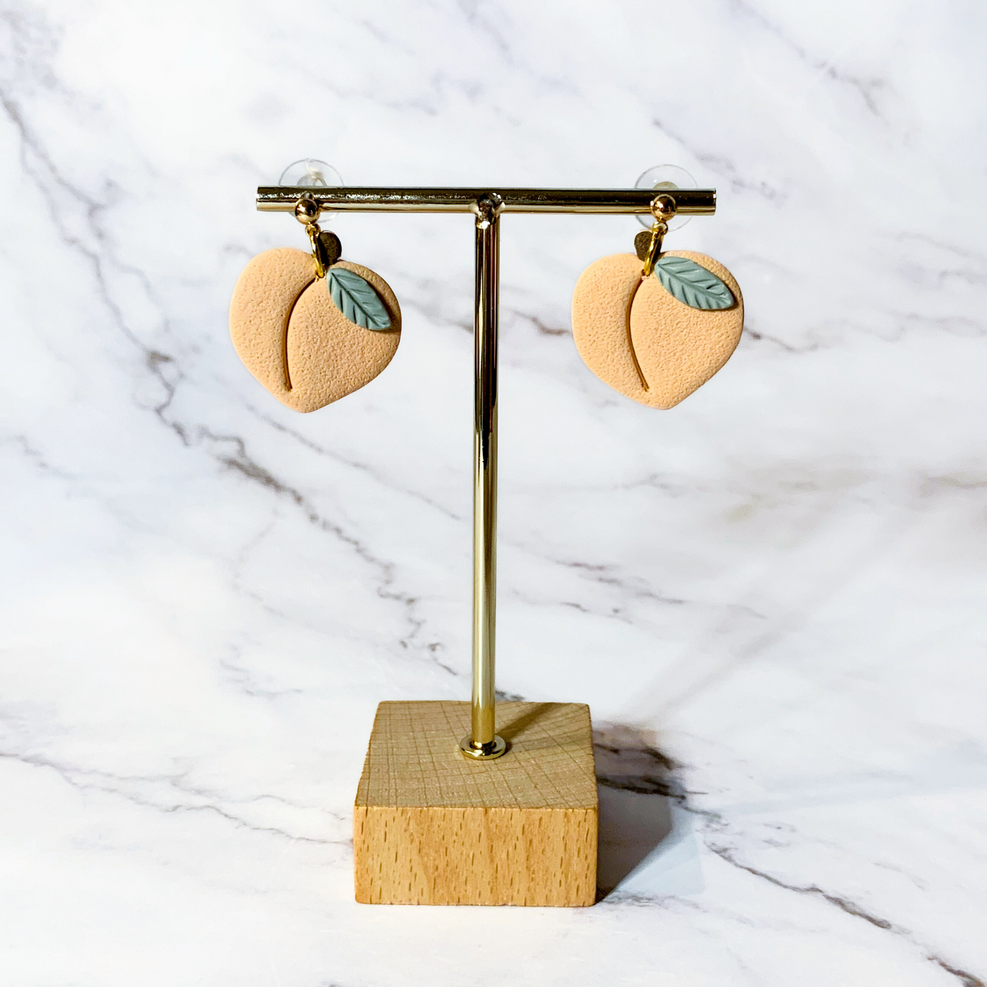 peach earrings for women