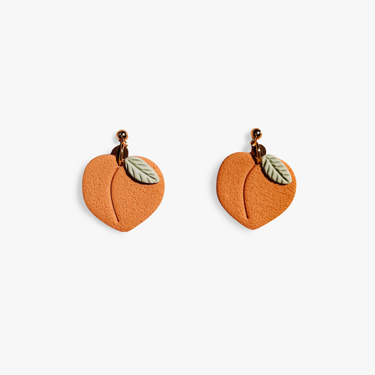 peach earrings