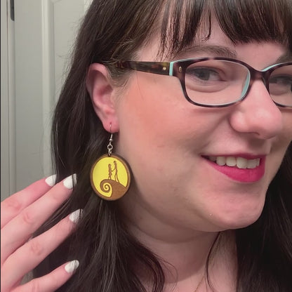 Pumpkin King & Patchwork Queen Earrings