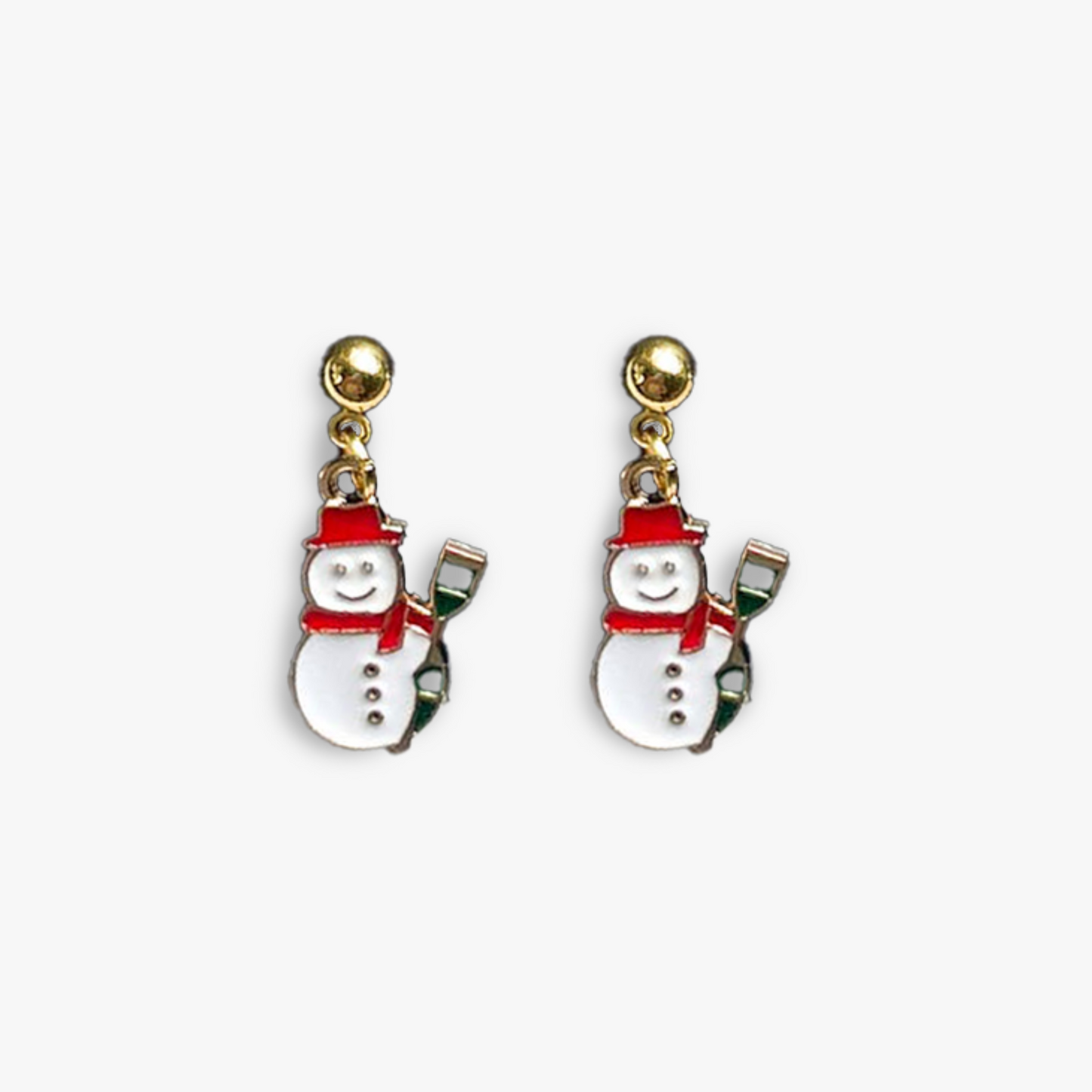 snowman earrings