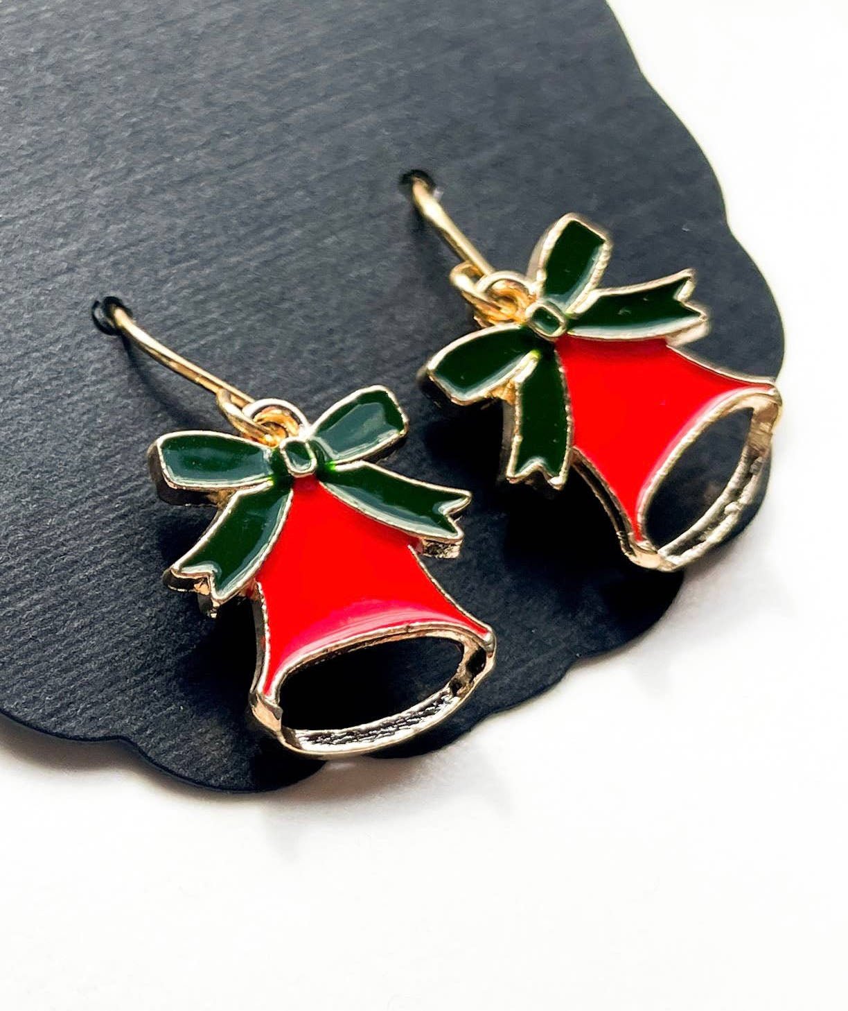 Jingle bell earrings for christmas