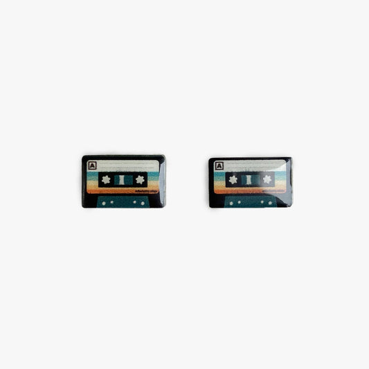 cassette tape earrings