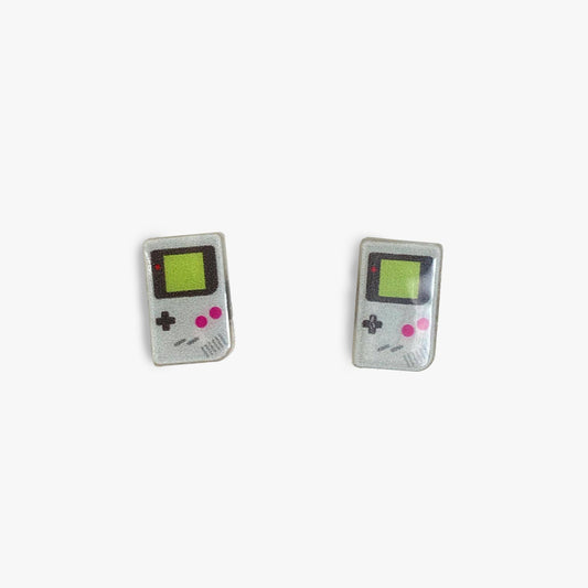 handheld retro game console earrings