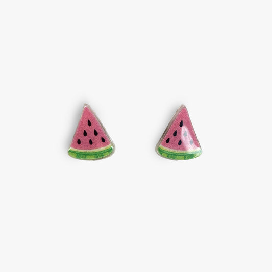 watermelon fruit earrings